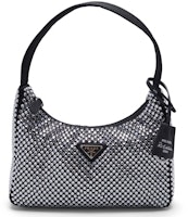 Prada Re-Edition 2000 Crystal Mini Bag Black Prada Re-Edition 2000 Crystal Mini Bag Black