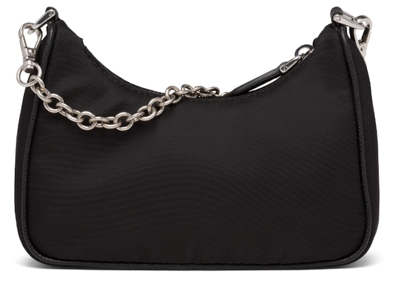 Order Prada Re-Edition Beg Bahu Mini Nylon Hitam