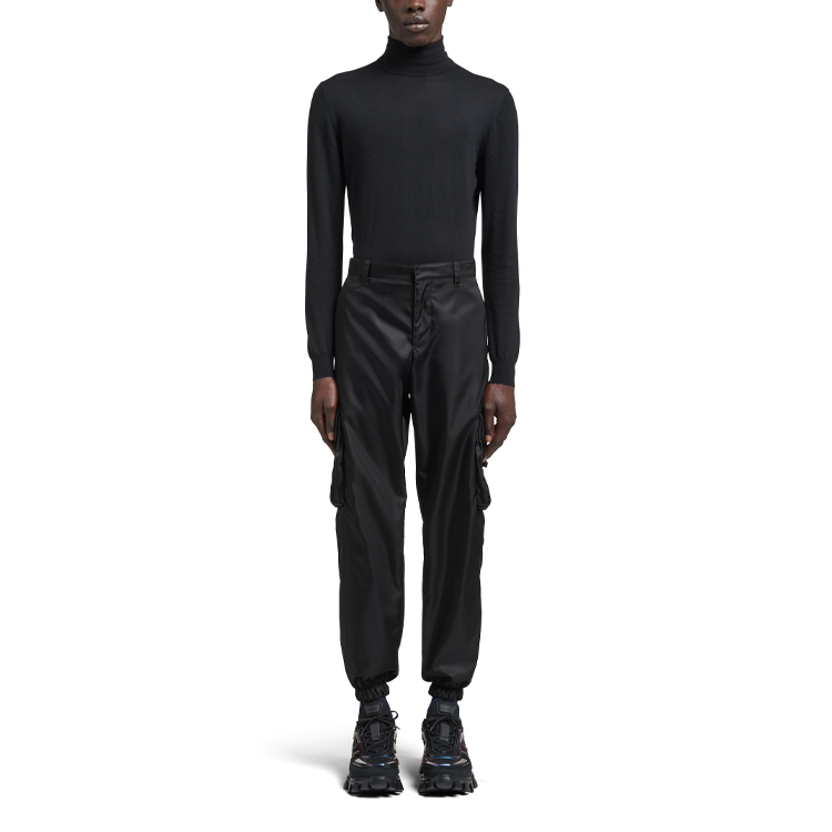 PRADA Re-Nylon Black Slim Fit Joggers with Side Pockets Men’s SS21. SPH130-1WQ8-F0002-S-211 圖 3