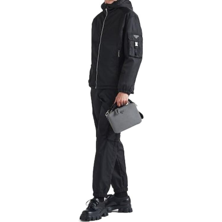 PRADA Re-Nylon Black Slim Fit Joggers with Side Pockets Men’s SS21. SPH130-1WQ8-F0002-S-211 圖 6