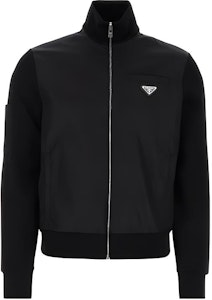 프라다 리나일론 블랙 스탠드 칼라 집업 재킷 남성용. UJL189-11JE-F0806-S-212 Buy 프라다 리나일론 블랙 스탠드 칼라 집업 재킷 남성용. UJL189-11JE-F0806-S-212