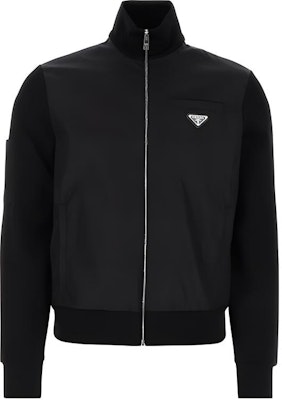 프라다 리나일론 블랙 스탠드 칼라 집업 재킷 남성용. UJL189-11JE-F0806-S-212 Buy 프라다 리나일론 블랙 스탠드 칼라 집업 재킷 남성용. UJL189-11JE-F0806-S-212