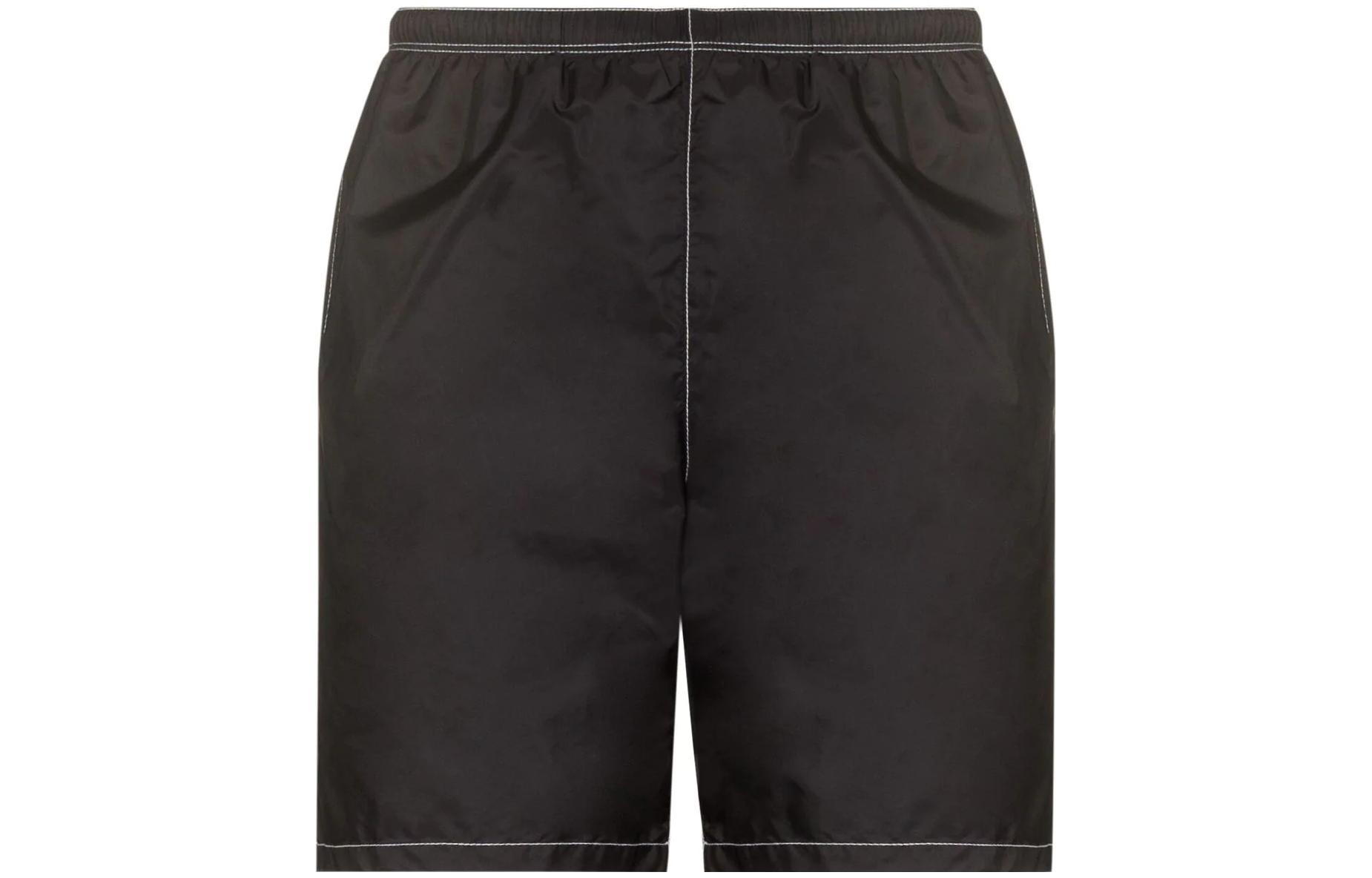 Order PRADA 再生尼龙弹力腰泳裤 黑色. UB333-1WQ9-F0002