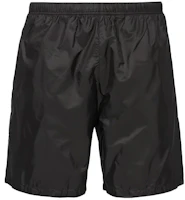 Lookbook PRADA Re-Nylon Elastic Waist Swim Shorts Black. UB333-1WQ9-F0002