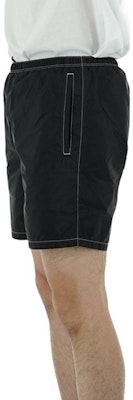 PRADA 再生尼龙弹力腰泳裤 黑色. UB333-1WQ9-F0002 Details for PRADA 再生尼龙弹力腰泳裤 黑色. UB333-1WQ9-F0002