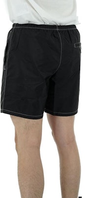 PRADA 再生尼龙弹力腰泳裤 黑色. UB333-1WQ9-F0002 Sizing PRADA 再生尼龙弹力腰泳裤 黑色. UB333-1WQ9-F0002