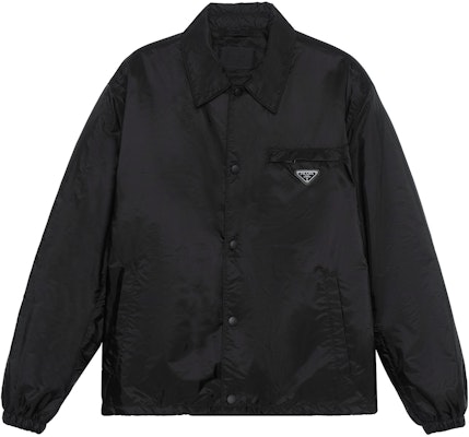 PRADA Re-Nylon FW21 黑色三角標扣式腰帶外套 男款 SGB737-1WQ9-F0002-S-202 Order PRADA Re-Nylon FW21 黑色三角標扣式腰帶外套 男款 SGB737-1WQ9-F0002-S-202