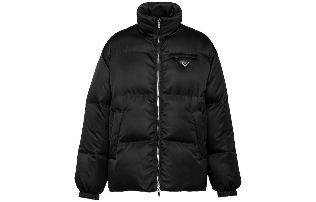 Order 프라다 리나일론 FW22 리버시블 로고 스탠드 칼라 재킷 남성 블랙 SGC045-1WQ8-F0002-S-222