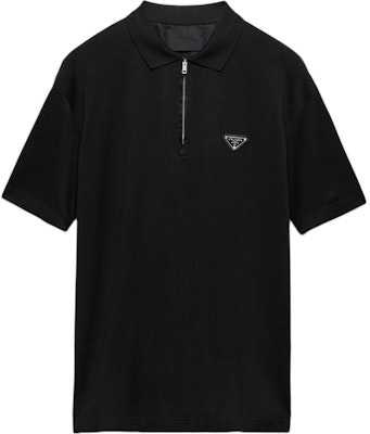 PRADA Re-Nylon FW24 Black Casual Relaxed Fit Polo Shirt for Men. UJN903-1YR4-F0002-S-OOO Shop PRADA Re-Nylon FW24 Black Casual Relaxed Fit Polo Shirt for Men. UJN903-1YR4-F0002-S-OOO