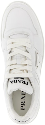 PRADA Prada Downtown 圓頭綁帶 低幫 板鞋 男款 白色 Shop PRADA Prada Downtown 圓頭綁帶 低幫 板鞋 男款 白色