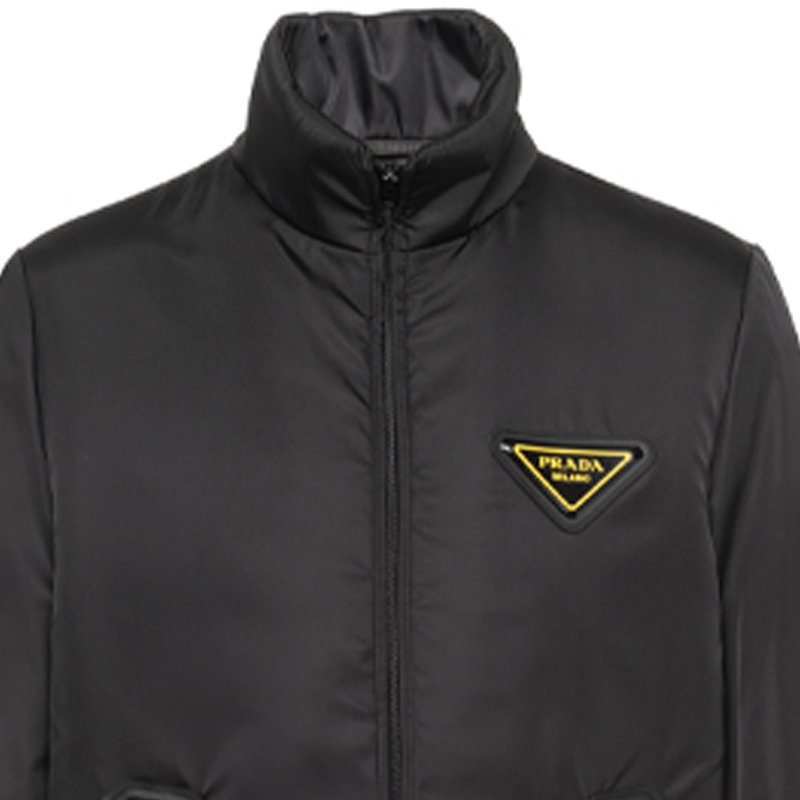 Cheap PRADA Re-Nylon Logo Long Sleeve Jacket Black SGB642-1XVZ-F0002-S-202