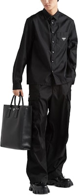 PRADA 再生尼龍黑色寬鬆版防曬長袖襯衫 SC514-1WQ8-F0002-S-202 Details for PRADA 再生尼龍黑色寬鬆版防曬長袖襯衫 SC514-1WQ8-F0002-S-202