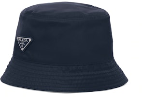 PRADA Re-Nylon Recycled Bucket Hat Blue 2HC137-2DMI-F0008 PRADA Re-Nylon Recycled Bucket Hat Blue 2HC137-2DMI-F0008