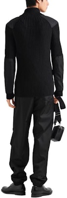 PRADA Re-Nylon Solid Black Relaxed Fit Zipper Casual Pants for Men SPH381-1WQ8-F0002-S-OOO Purchase PRADA Re-Nylon Solid Black Relaxed Fit Zipper Casual Pants for Men SPH381-1WQ8-F0002-S-OOO