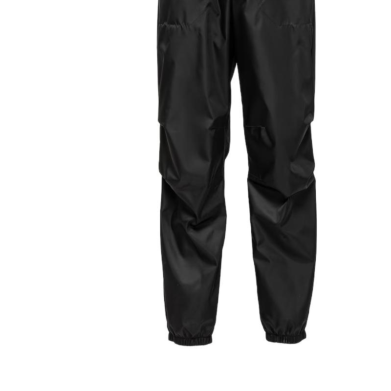 Sizing PRADA Re-Nylon Solid Black Relaxed Fit Zipper Casual Pants for Men SPH381-1WQ8-F0002-S-OOO