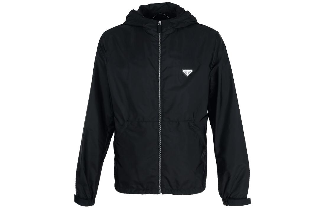 PRADA Re-Nylon SS23  Black Zipped Hooded Jacket. SGC220-1WQ9-F0002-S-231