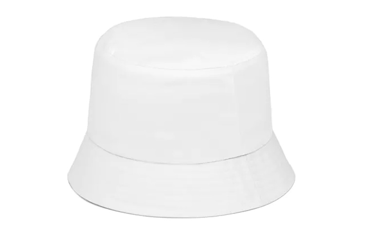 Lookbook PRADA Re-Nylon Triangle Logo Bucket Hat Unisex Couple Style. 1HC137-2DMI-F0009