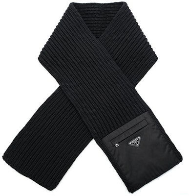 PRADA Re-Nylon Wool Syal Unisex Gaya Pasangan UMS354 Lookbook PRADA Re-Nylon Wool Syal Unisex Gaya Pasangan UMS354