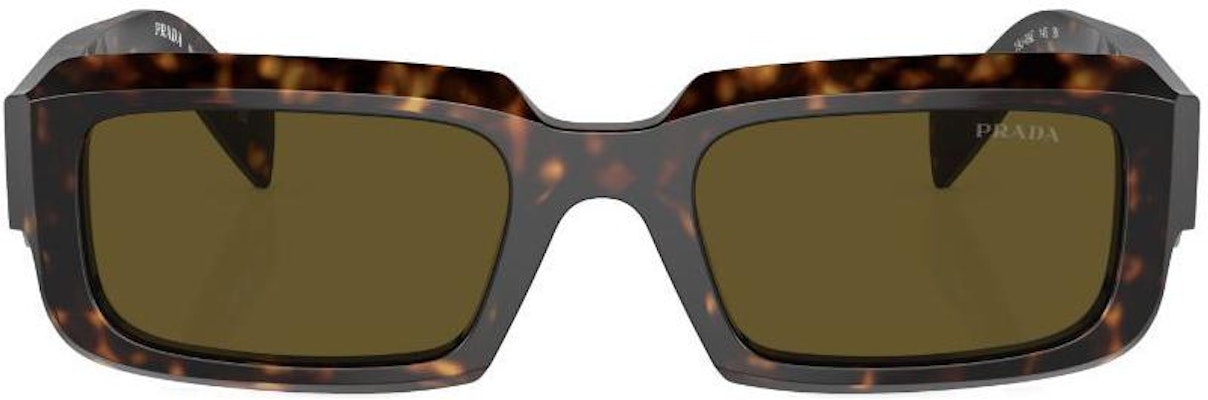 Cermin Mata Lelaki PRADA Rectangle Acetate - Havana Brown dengan Logo Templat. SPR27ZSF19J09Z Lookbook Cermin Mata Lelaki PRADA Rectangle Acetate - Havana Brown dengan Logo Templat. SPR27ZSF19J09Z