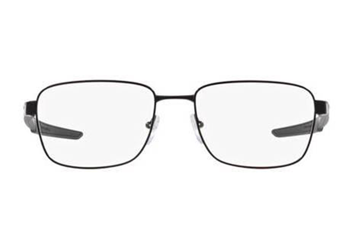 PRADA Rectangle Optical Glasses Black with Logo for Men. PS54OV1BO1O1