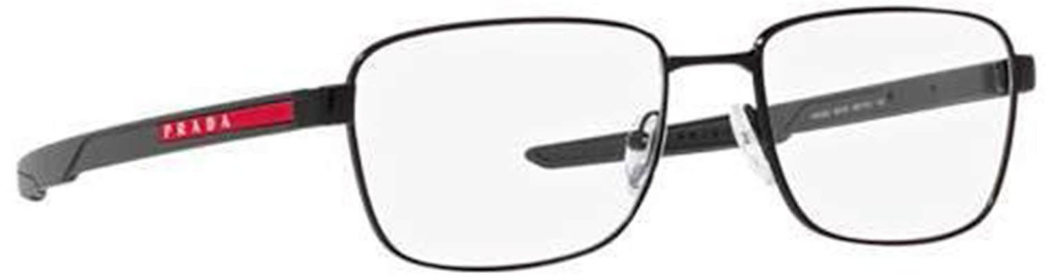 普拉达男士黑色长方形光学眼镜带标志 PS54OV1BO1O1 Shop 普拉达男士黑色长方形光学眼镜带标志 PS54OV1BO1O1