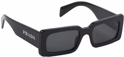 Prada Rectangle Sunglasses Black (SPRA07 1ABFS0) Prada Rectangle Sunglasses Black (SPRA07 1ABFS0)