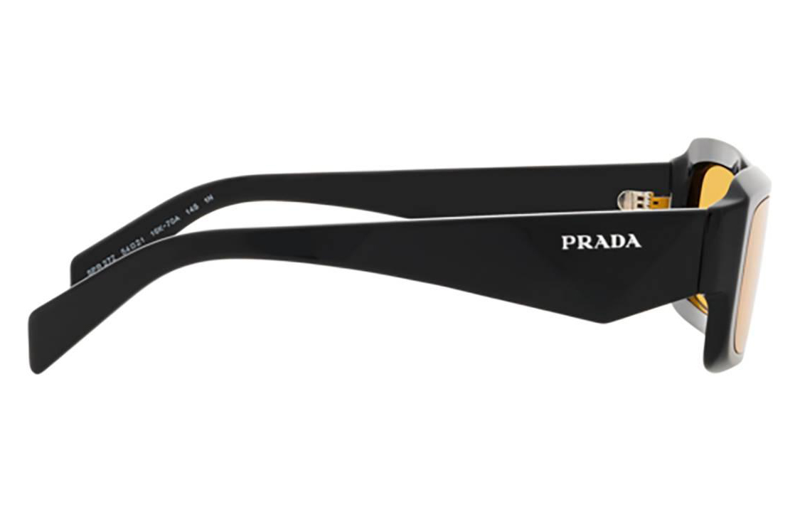 PRADA Rectangle Sunglasses for Men Black with Logo Print Design. PR27ZS16K70A 圖 5