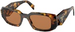 Order PRADA Cermin Mata Rectangle Tortoiseshell Unisex Rekaan Pasangan dengan Logo Ukiran 0PR17WSFVAU2Z1