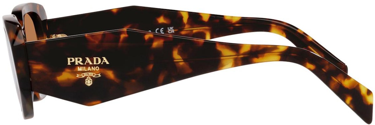 PRADA Cermin Mata Rectangle Tortoiseshell Unisex Rekaan Pasangan dengan Logo Ukiran 0PR17WSFVAU2Z1 Shop PRADA Cermin Mata Rectangle Tortoiseshell Unisex Rekaan Pasangan dengan Logo Ukiran 0PR17WSFVAU2Z1