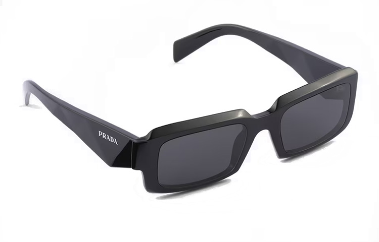 PRADA Rectangular Acetate Sunglasses Unisex Black Couples Style. SPR27Z_E16K_FE08Z_C_A055 圖 3