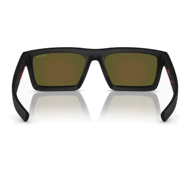 PRADA Rectangular Black Sunglasses Unisex Logo Temple Couple Style Sunglasses SPS02Z1BO08R 圖 3