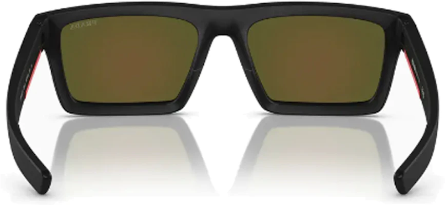 Prada Cermin Mata Hitam Segi Empat Unisex Logo Temple Gaya Pasangan SPS02Z1BO08R Lookbook Prada Cermin Mata Hitam Segi Empat Unisex Logo Temple Gaya Pasangan SPS02Z1BO08R