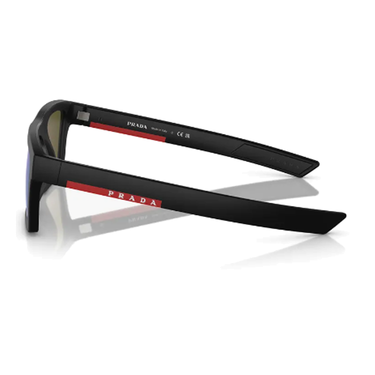 PRADA Rectangular Black Sunglasses Unisex Logo Temple Couple Style Sunglasses SPS02Z1BO08R 圖 5