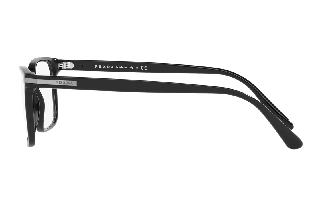 Shop PRADA Rectangular Optical Glasses Unisex Black - Casual & Comfortable Design 0PR14WVF-1AB1O1