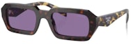 Order PRADA Gafas Rectangulares Carey para Hombre con Logo en la Patilla. PRA12S17N50B