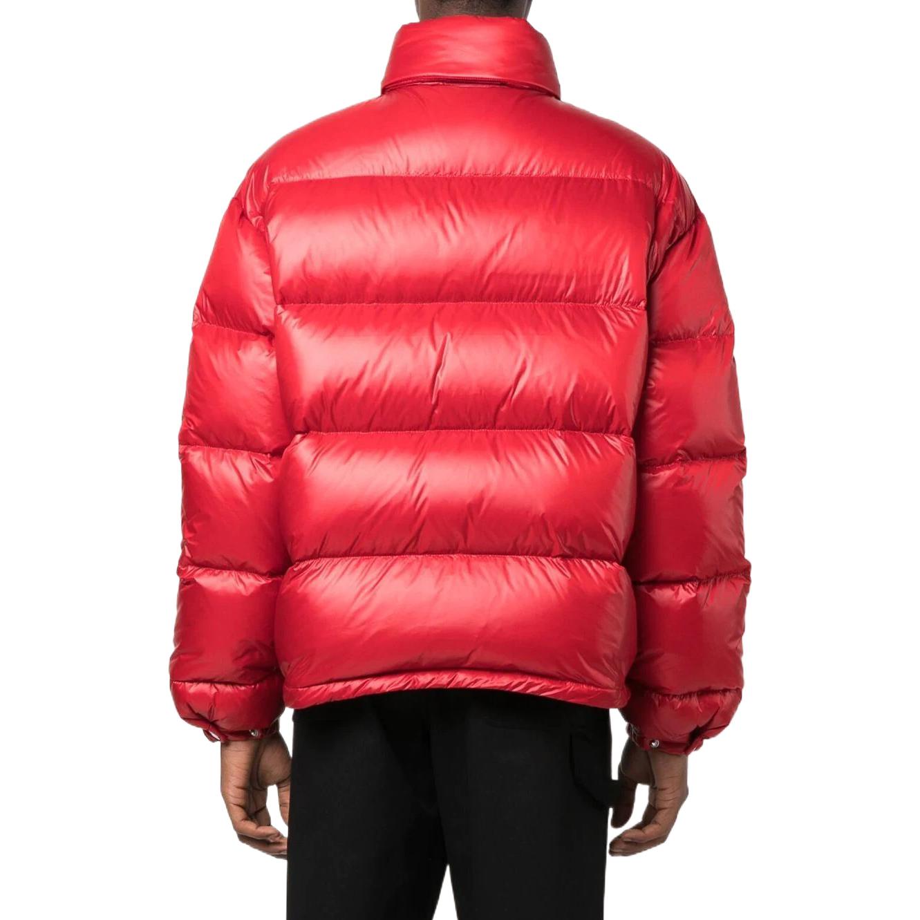 Purchase PRADA Red Logo Printed High-Neck Zipper Down Jacket Menswear. SGC089-11A9-F0011