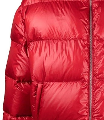 PRADA Red Logo Printed High-Neck Zipper Down Jacket Menswear. SGC089-11A9-F0011 Sizing PRADA Red Logo Printed High-Neck Zipper Down Jacket Menswear. SGC089-11A9-F0011