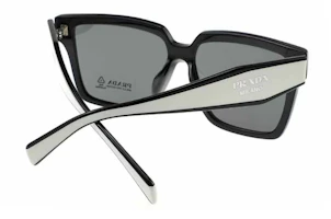 Purchase PRADA Retro Square Sunglasses with Logo Temple Beige Unisex Couples Style SPR24ZF-1AB5S057