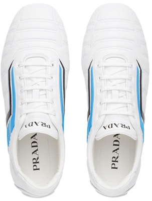 PRADA 普拉達 Rev 透氣防滑耐磨 皮革低筒運動鞋 白 Lookbook PRADA 普拉達 Rev 透氣防滑耐磨 皮革低筒運動鞋 白