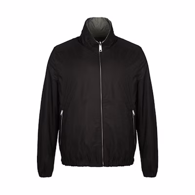 PRADA Reversible Lightweight Stand Collar Jacket Black SGB483-1WQ9-F0N5A