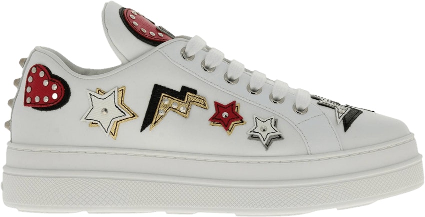 Prada sales heart sneakers