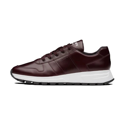 Prada Rois Leather Sneakers 'Glossy Red'