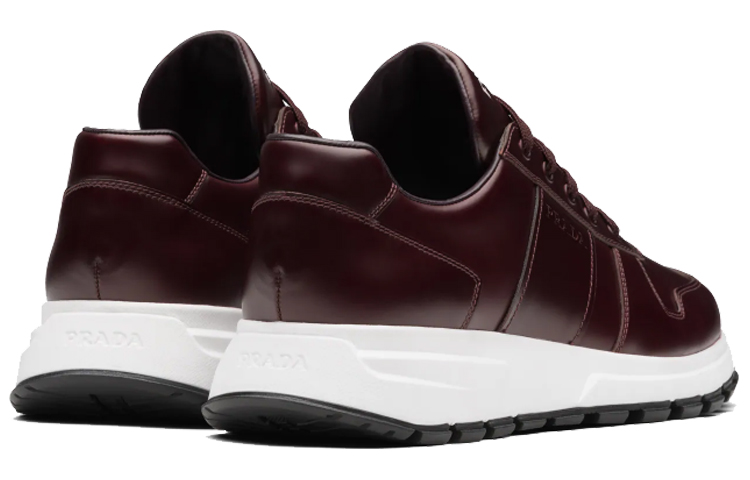 Prada Rois Leather Sneakers 'Glossy Red' 圖 5