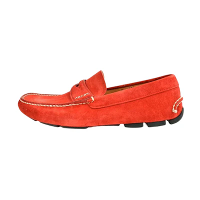 Prada Round-Toe Suede 'Red'