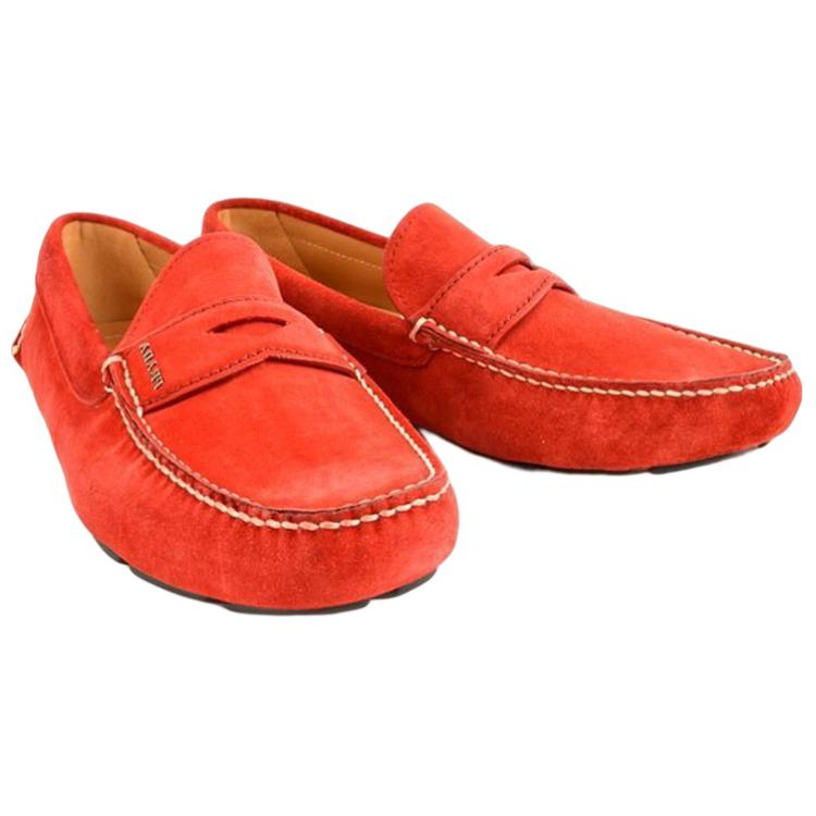 Prada Round-Toe Suede 'Red' 圖 4