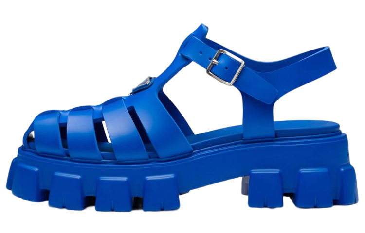 Buy 프라다 사파이어 블루 러버 샌들 (Prada Sapphire Blue Rubber Sandal) 2X3083-3LKK-F0013