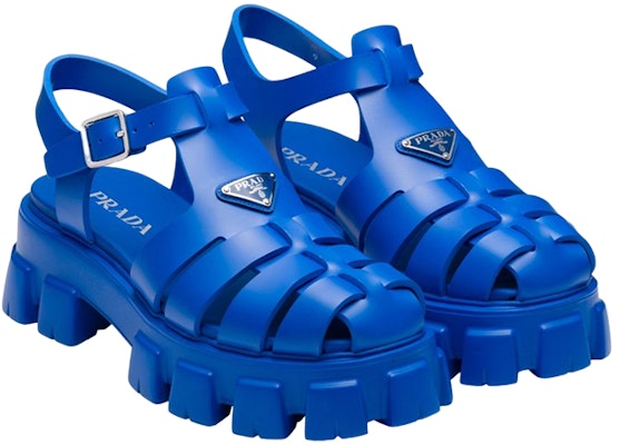 프라다 사파이어 블루 러버 샌들 (Prada Sapphire Blue Rubber Sandal) 2X3083-3LKK-F0013 Shop 프라다 사파이어 블루 러버 샌들 (Prada Sapphire Blue Rubber Sandal) 2X3083-3LKK-F0013