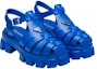 Shop 프라다 사파이어 블루 러버 샌들 (Prada Sapphire Blue Rubber Sandal) 2X3083-3LKK-F0013