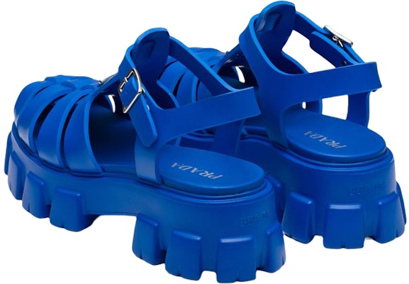 프라다 사파이어 블루 러버 샌들 (Prada Sapphire Blue Rubber Sandal) 2X3083-3LKK-F0013 Purchase 프라다 사파이어 블루 러버 샌들 (Prada Sapphire Blue Rubber Sandal) 2X3083-3LKK-F0013