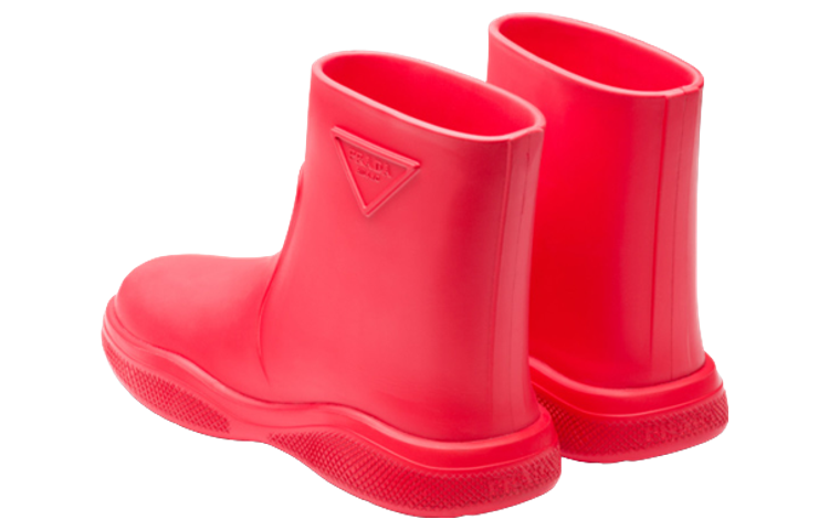 Prada Rubber Sleeve Ankle Boot 'Red' 圖 4